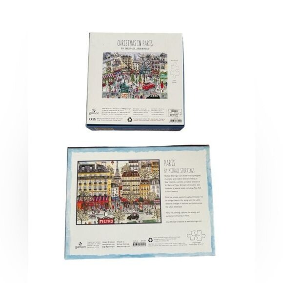 Michael Storrings Puzzles, Set of 2 1000pc each Paris & Christmas in Paris - Picture 3 of 5